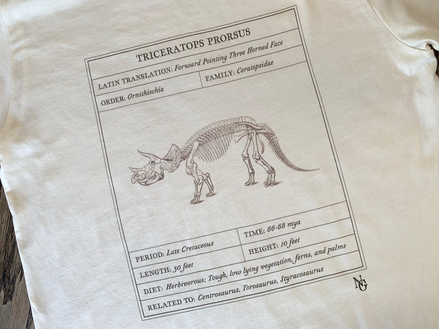 Triceratops Facts T-Shirt