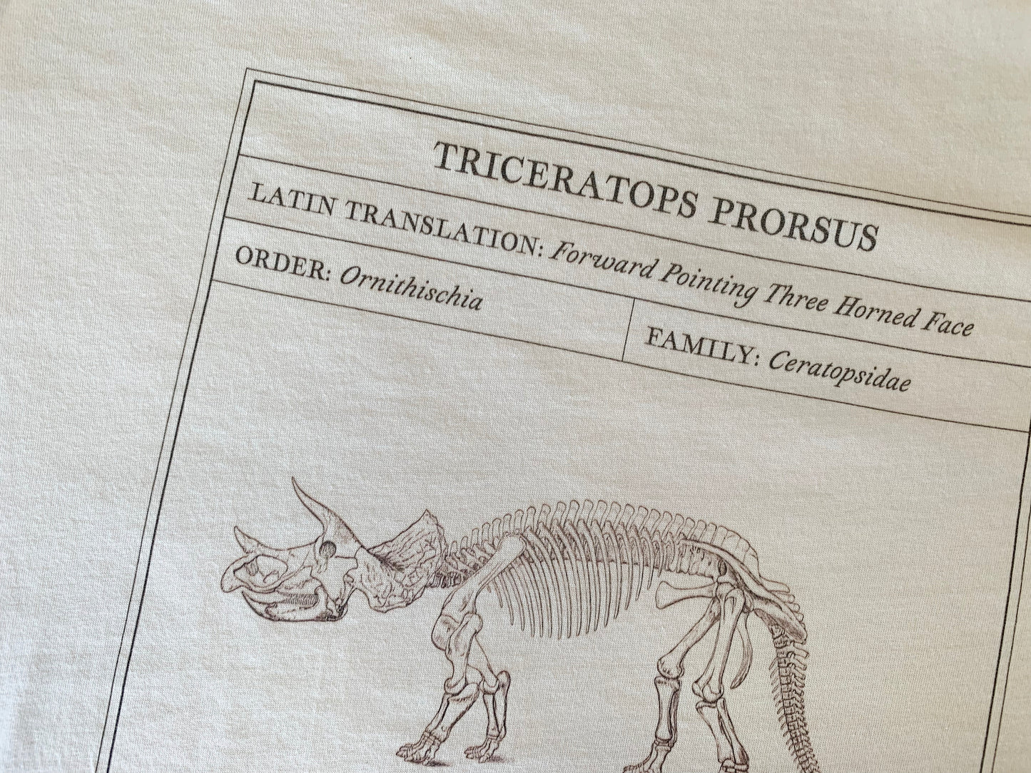 Triceratops Facts T-Shirt
