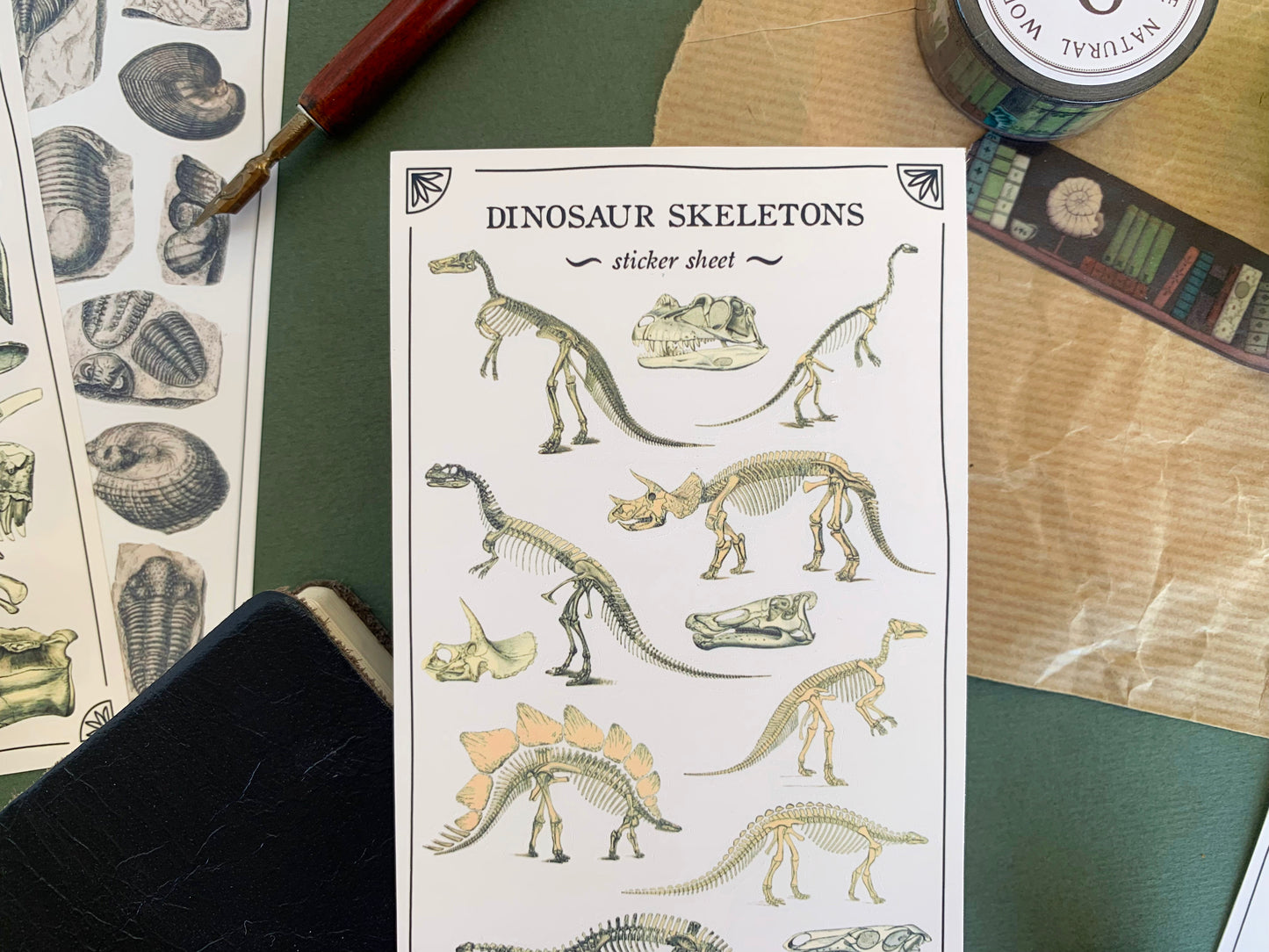 Dinosaur Skeletons Sticker Sheet