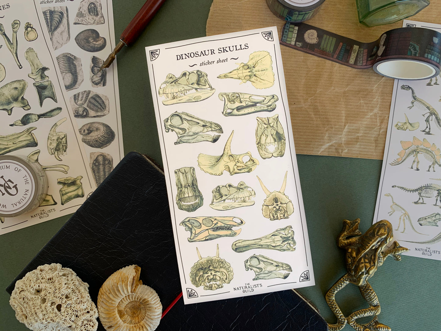 Dinosaur Skulls Sticker Sheet