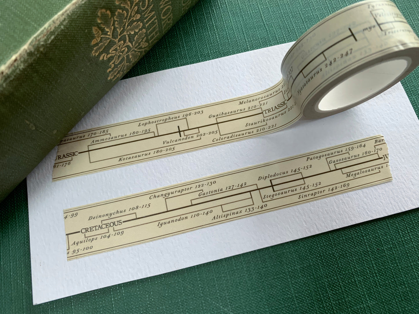Dinosaur Timeline Washi Tape