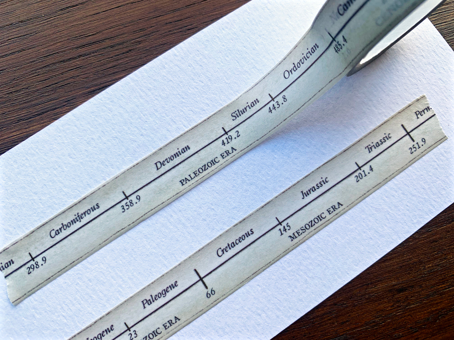 Geological Timeline Washi Tape