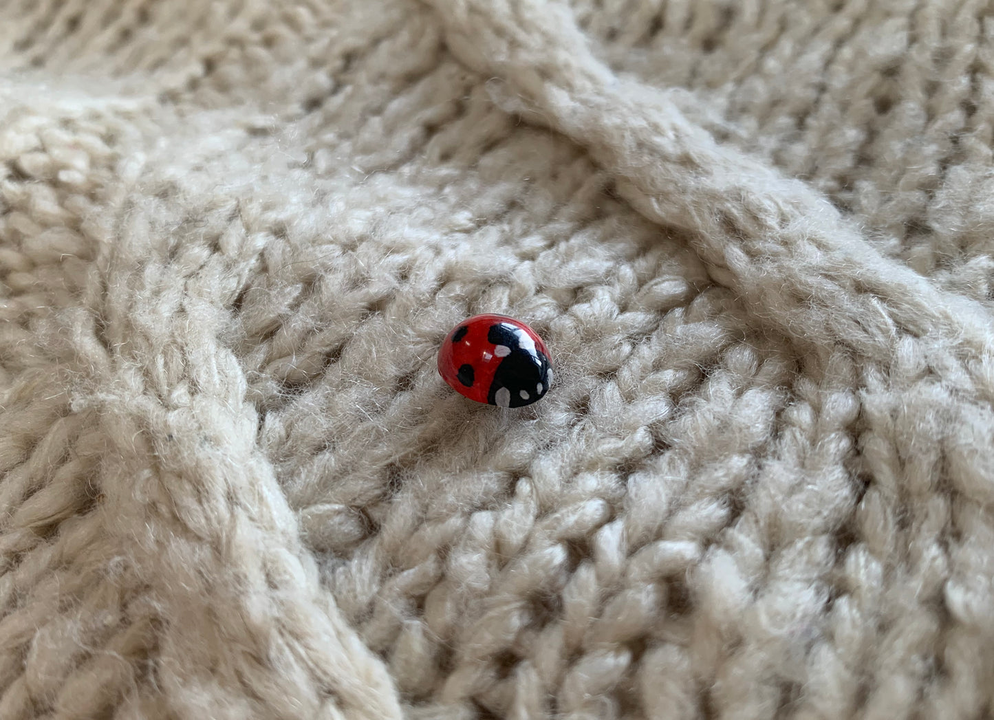 Realistic Ladybird Pin