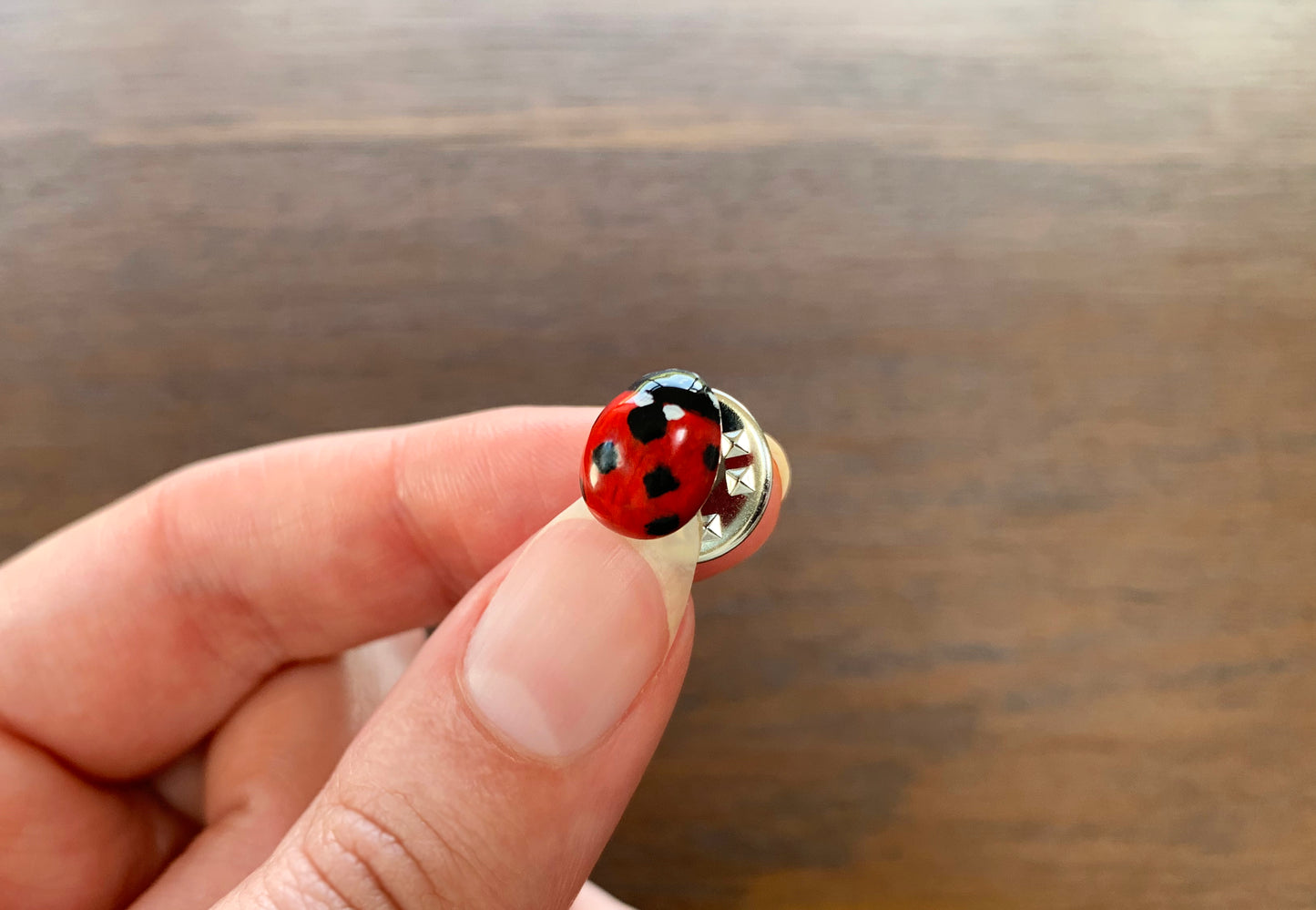 Realistic Ladybird Pin
