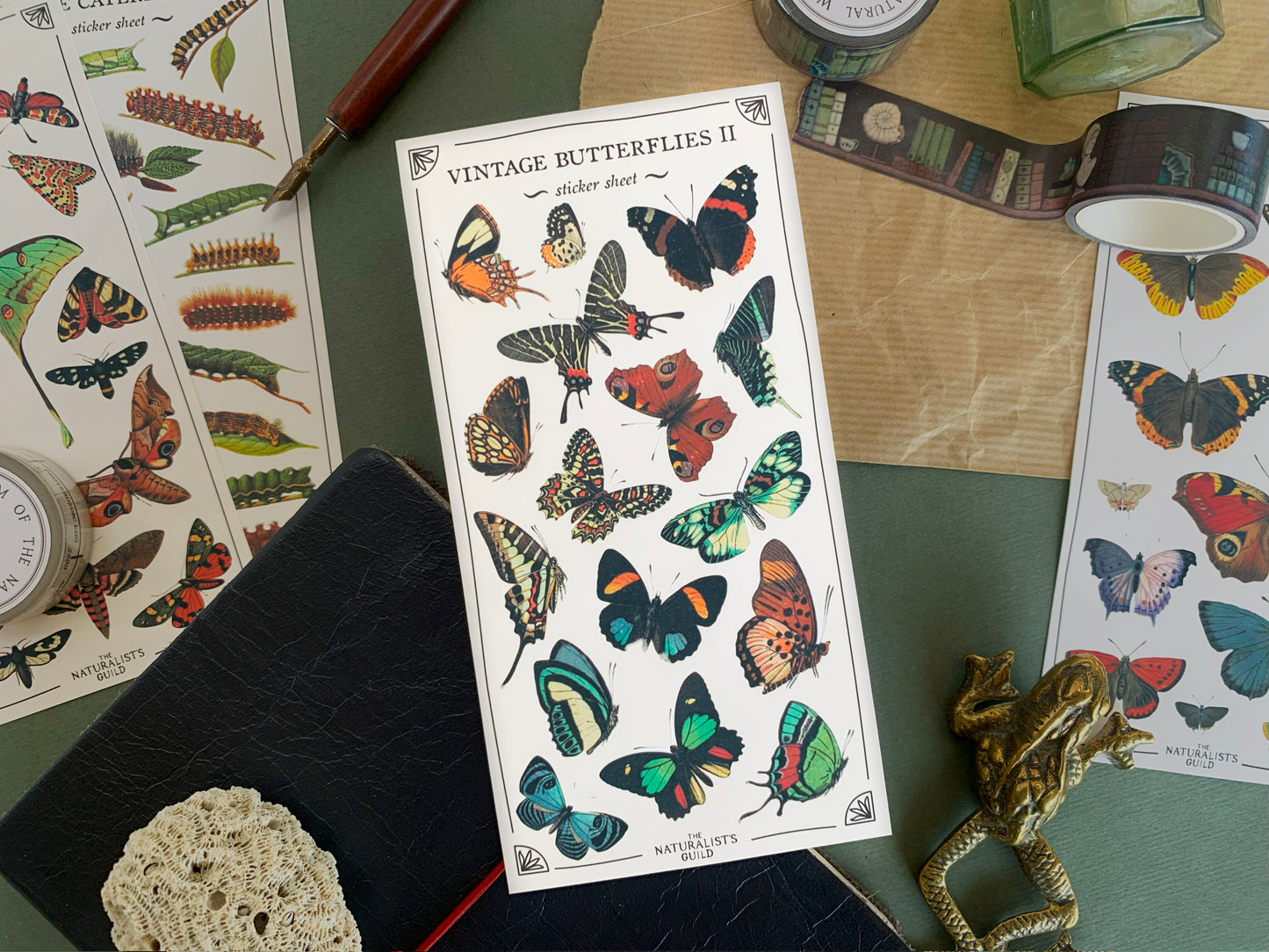 Vintage Butterflies II Sticker Sheet