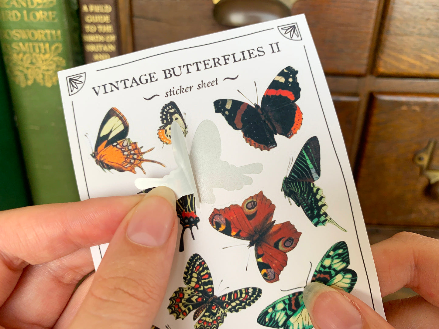 Vintage Butterflies II Sticker Sheet