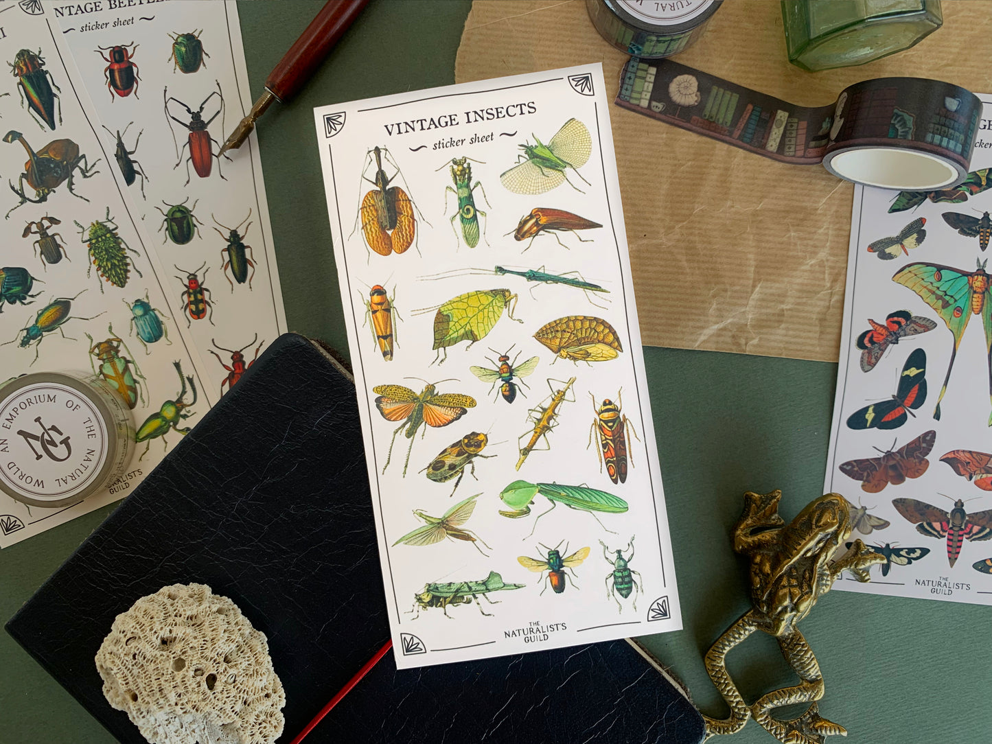 Vintage Insects Sticker Sheet