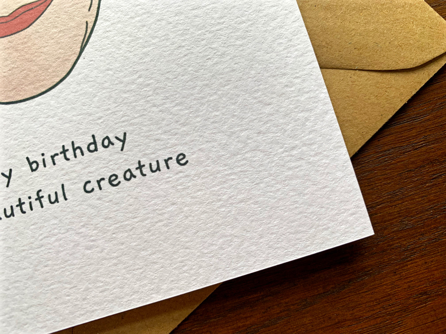 David Attenborough Beautiful Creature Birthday Card