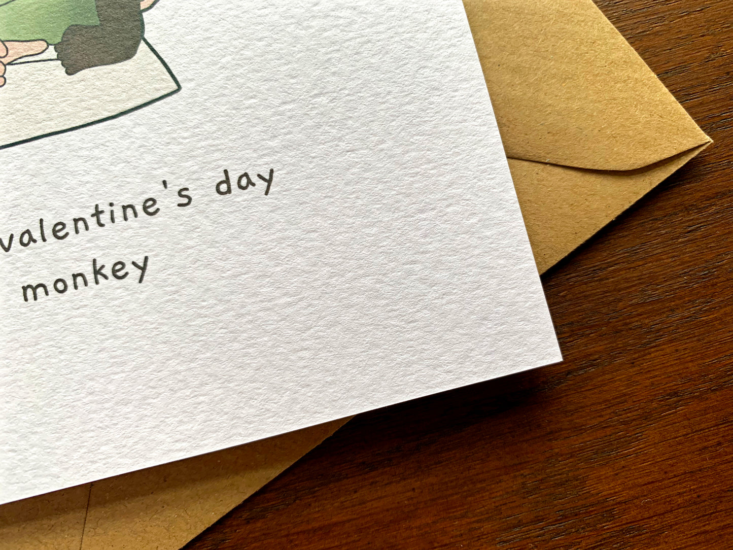 Jane Goodall Monkey Valentine's Card