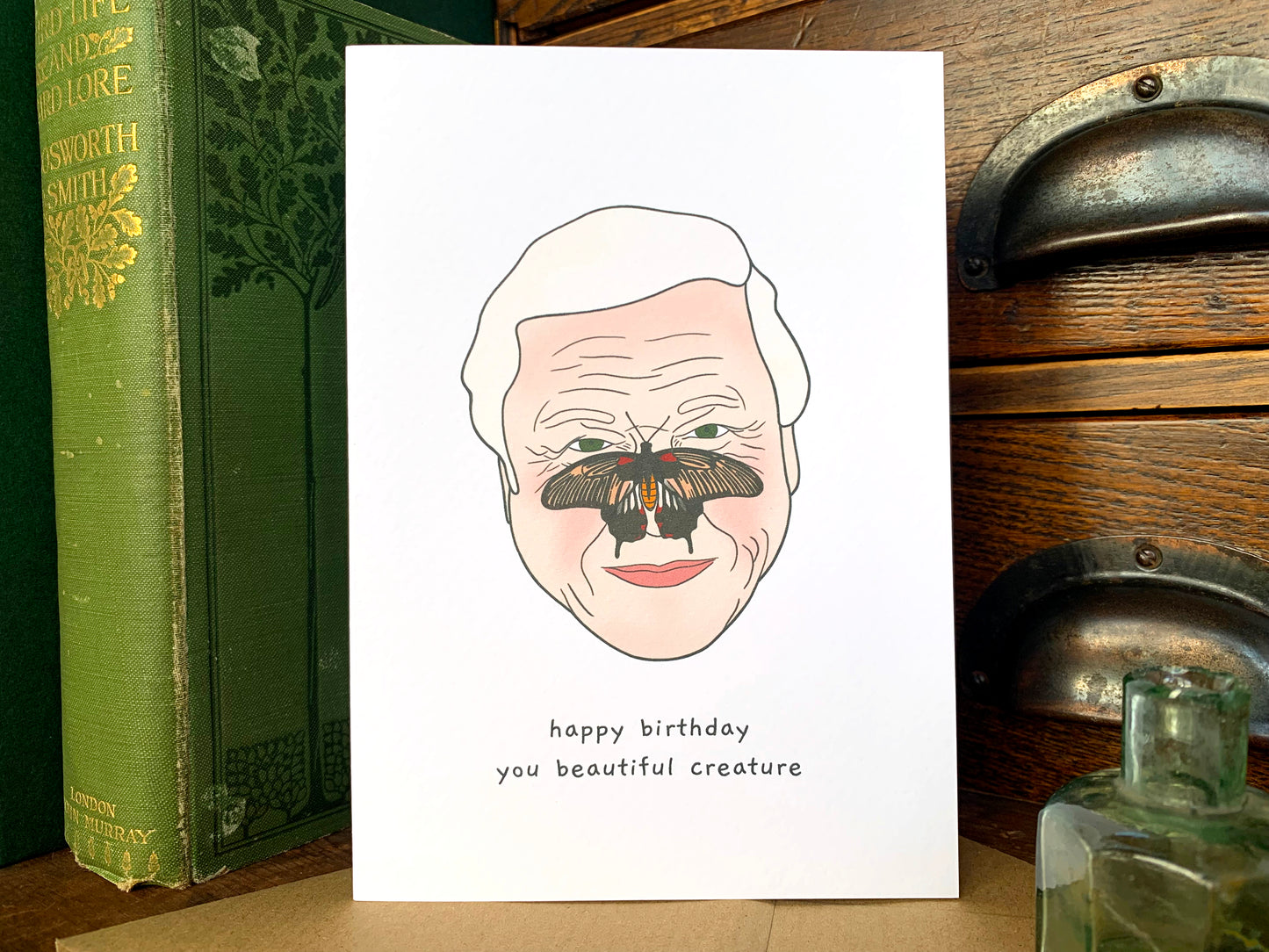 David Attenborough Beautiful Creature Birthday Card