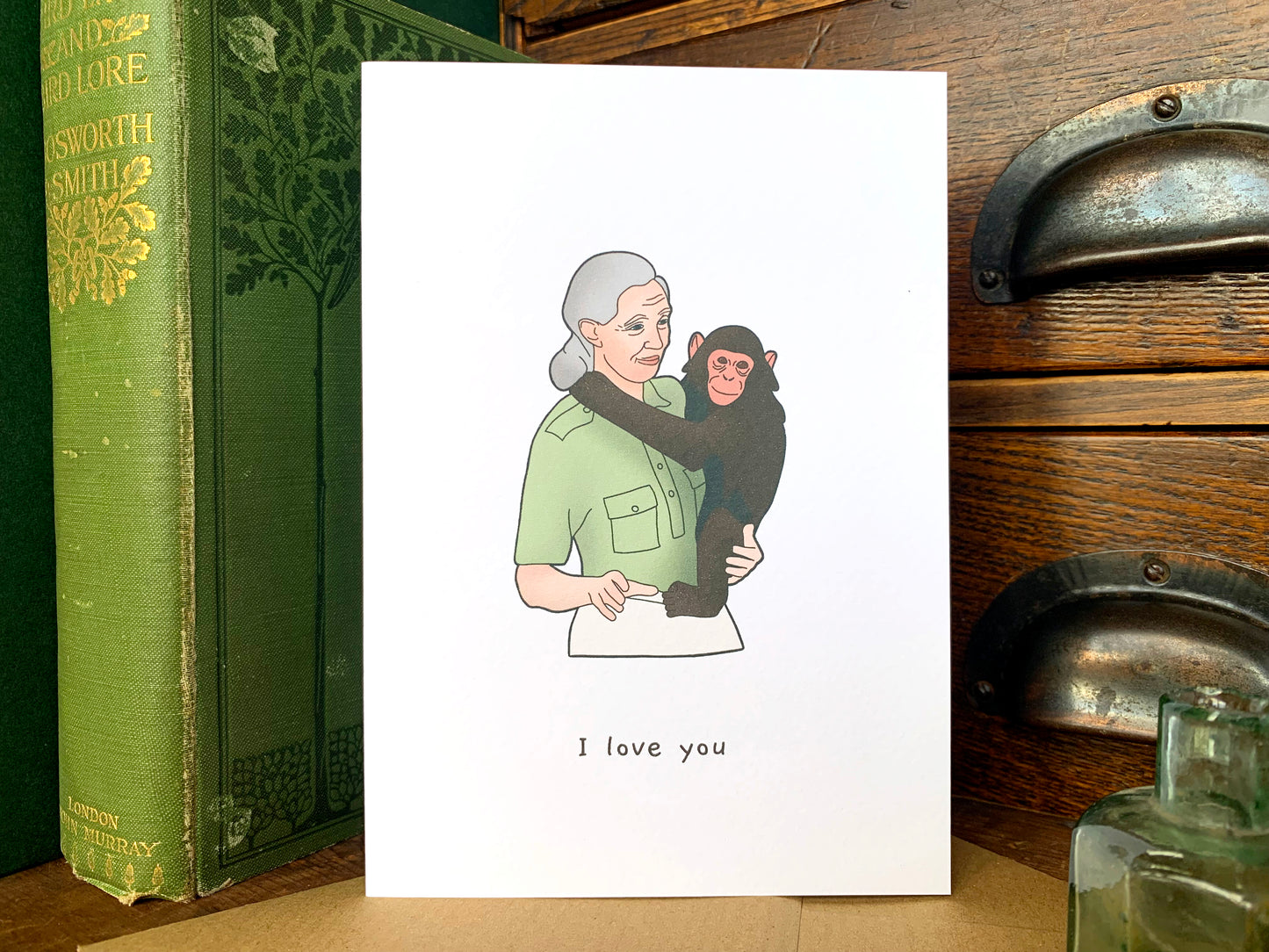 I Love You Jane Goodall Greetings Card