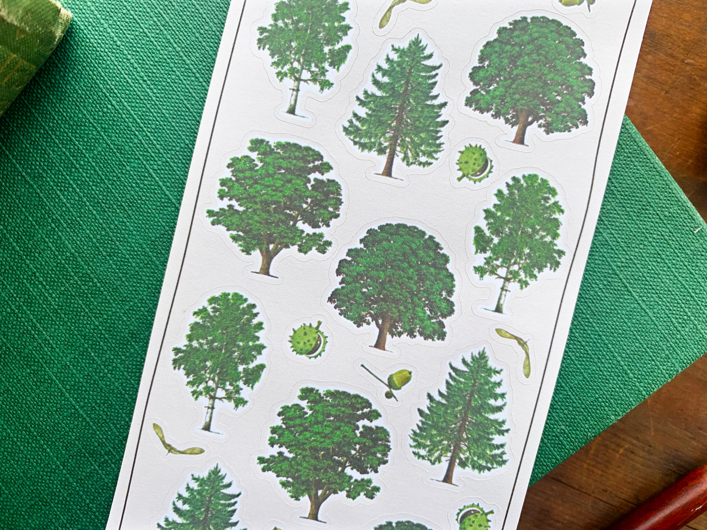 Vintage Trees Sticker Sheet