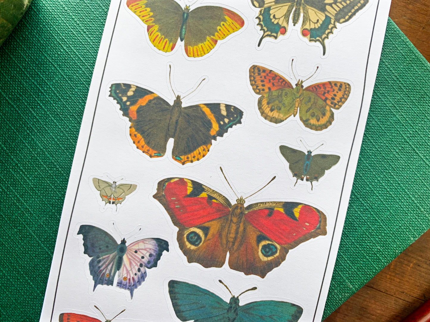 Vintage Butterfly Sticker Sheet