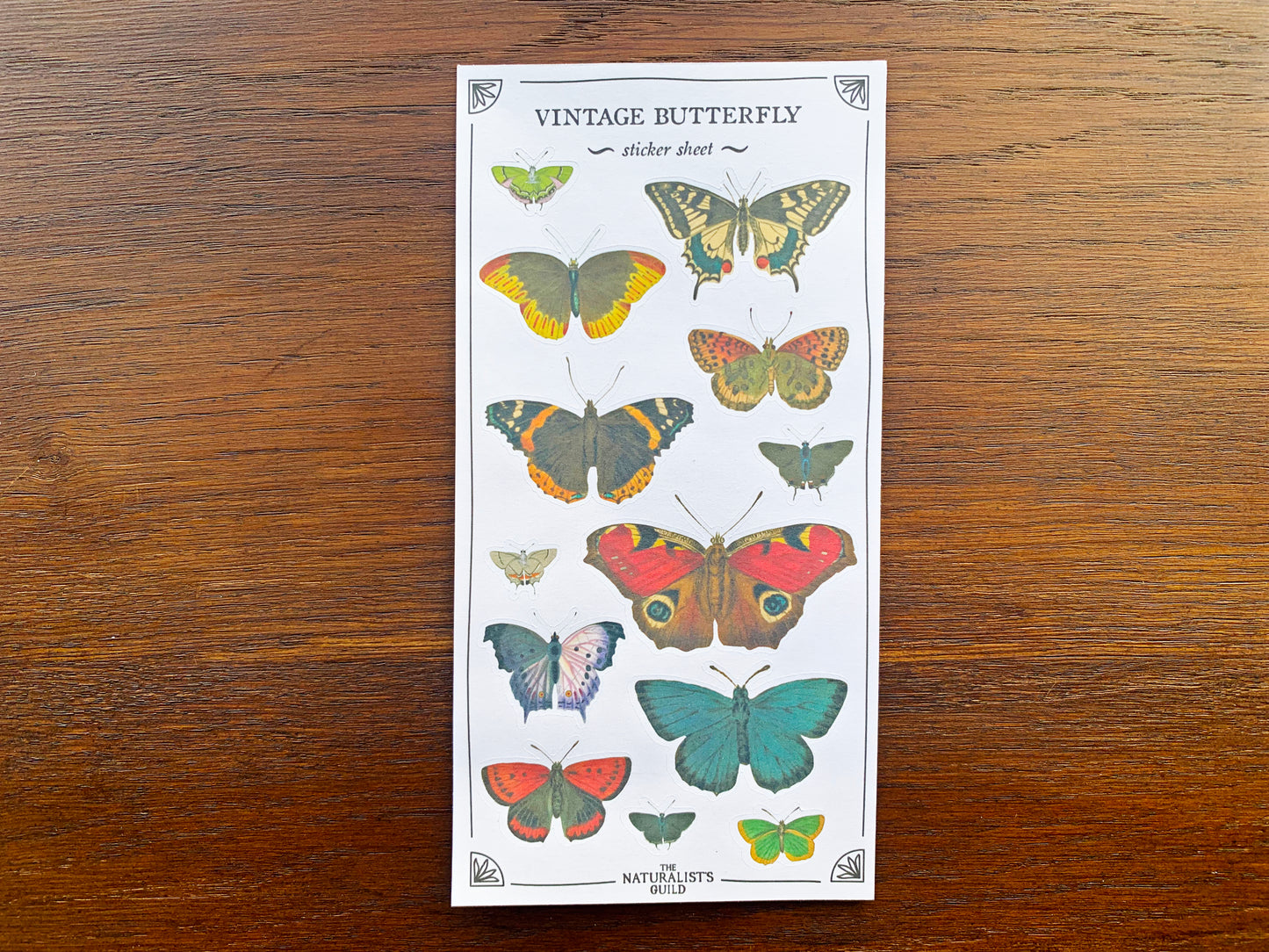 Vintage Butterfly Sticker Sheet