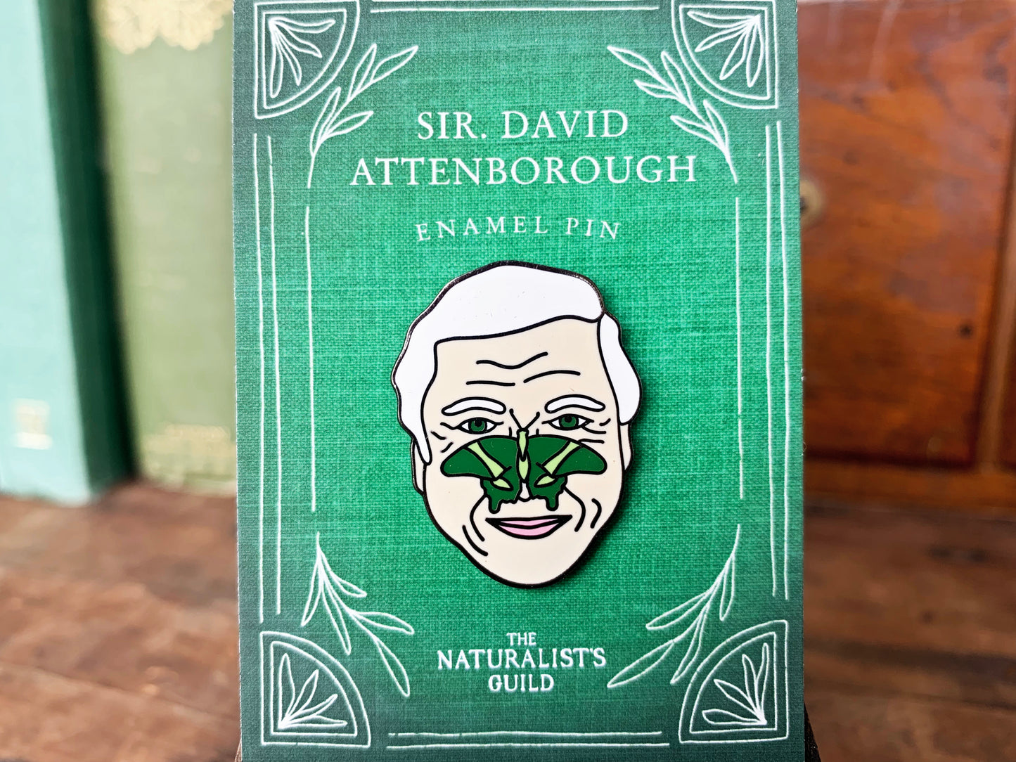 David Attenborough Enamel Pin