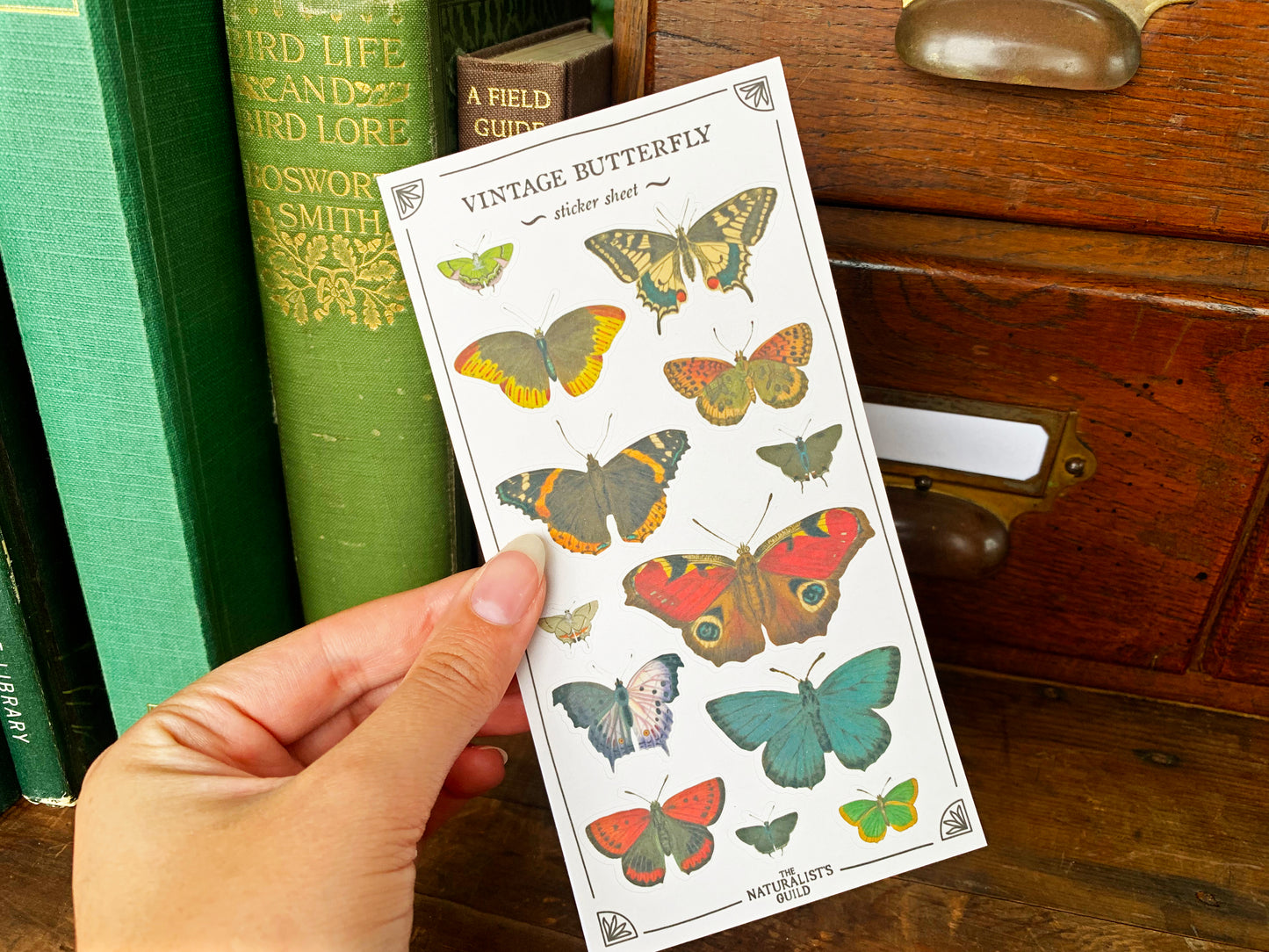 Vintage Butterfly Sticker Sheet