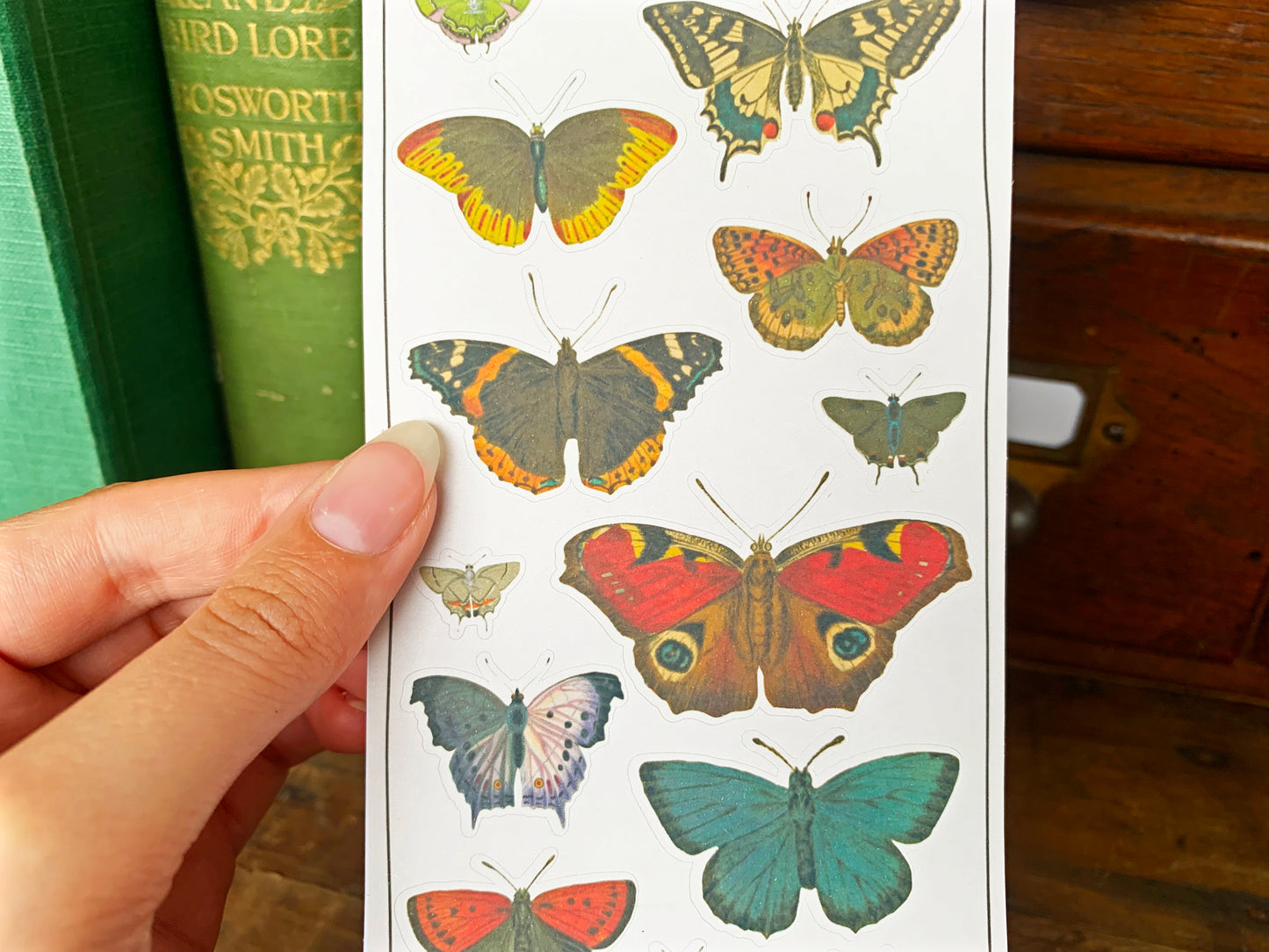 Vintage Butterfly Sticker Sheet