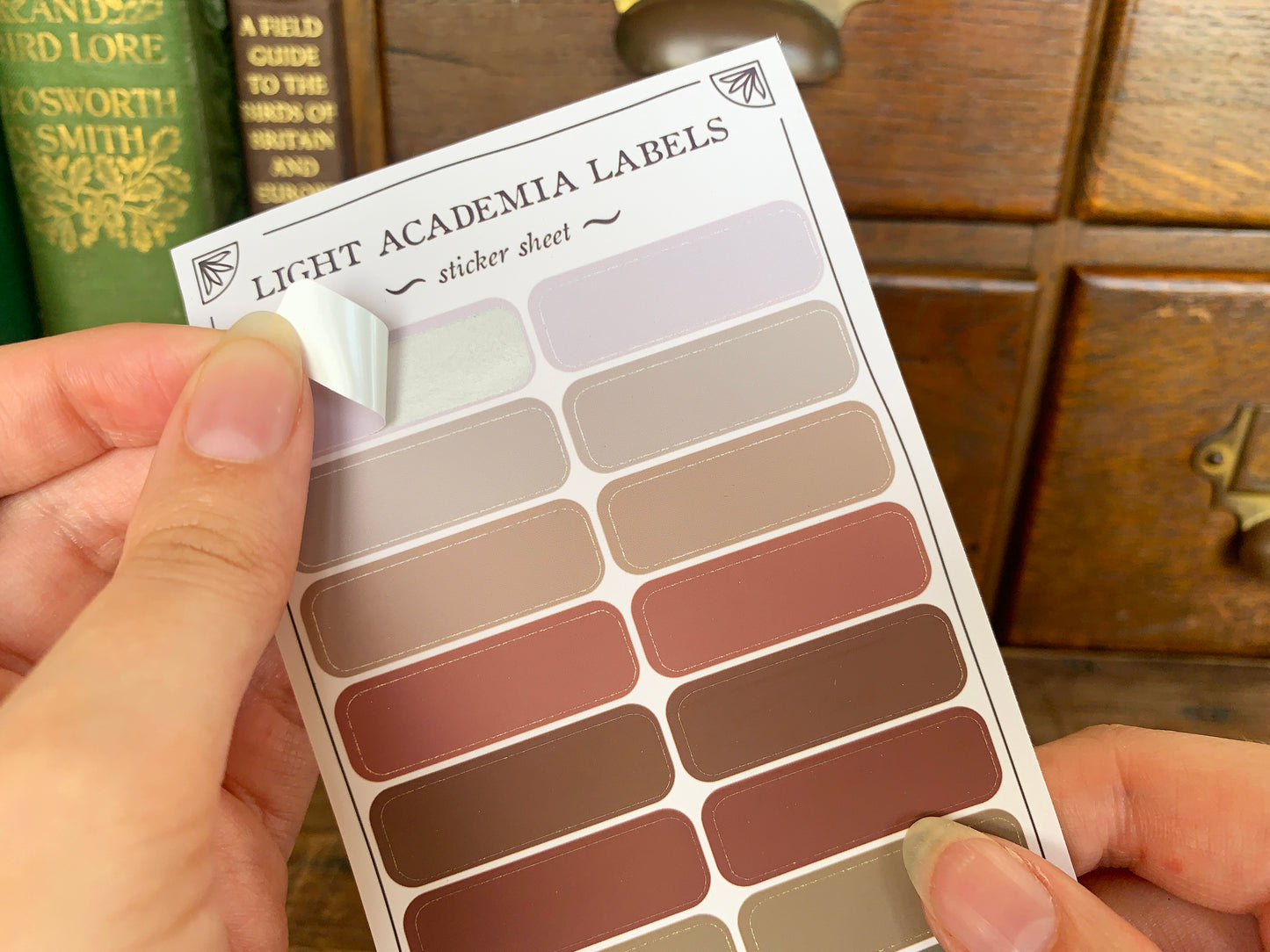 Light Academia Label Sheet