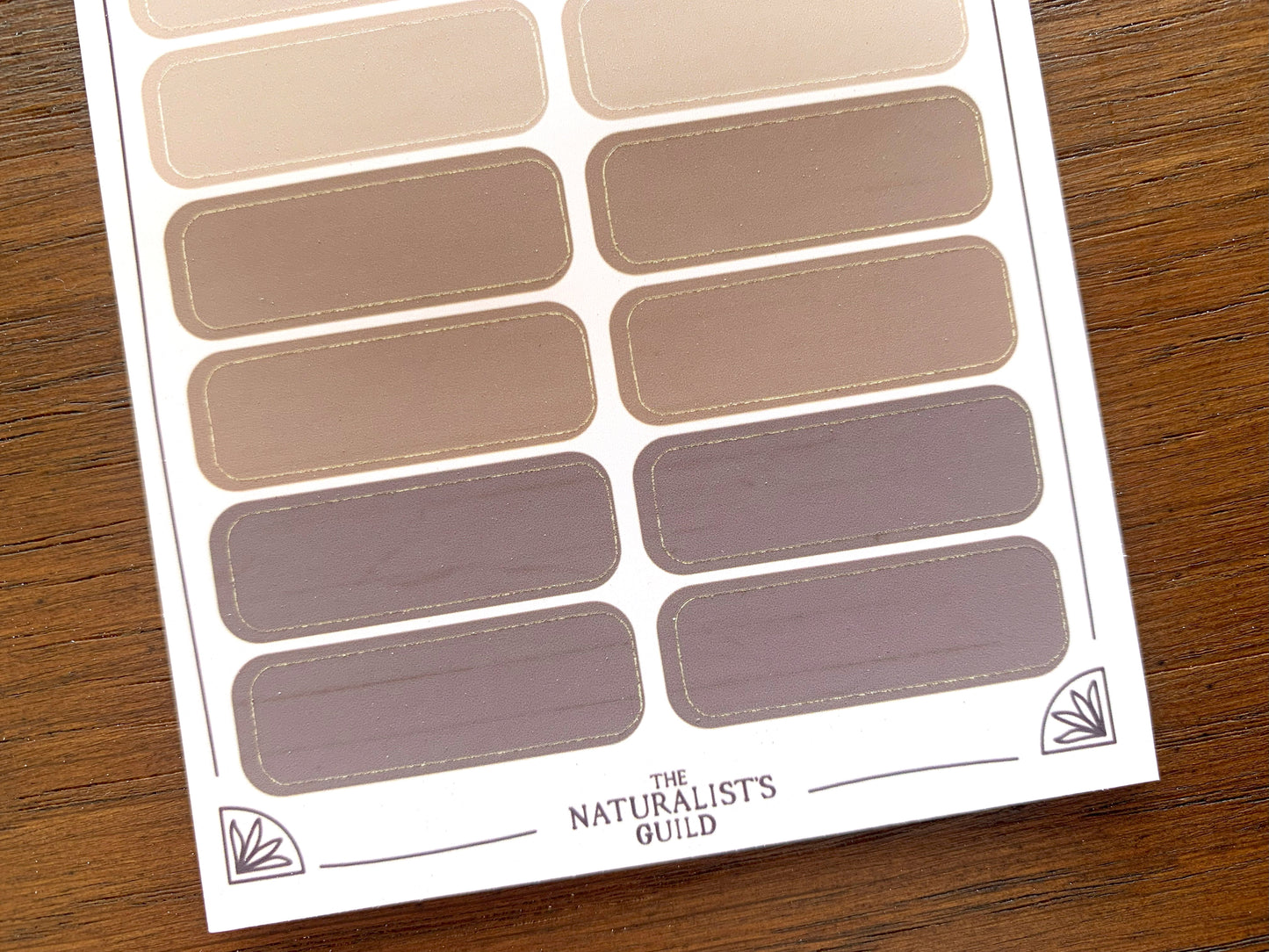 Neutral Label Sheet