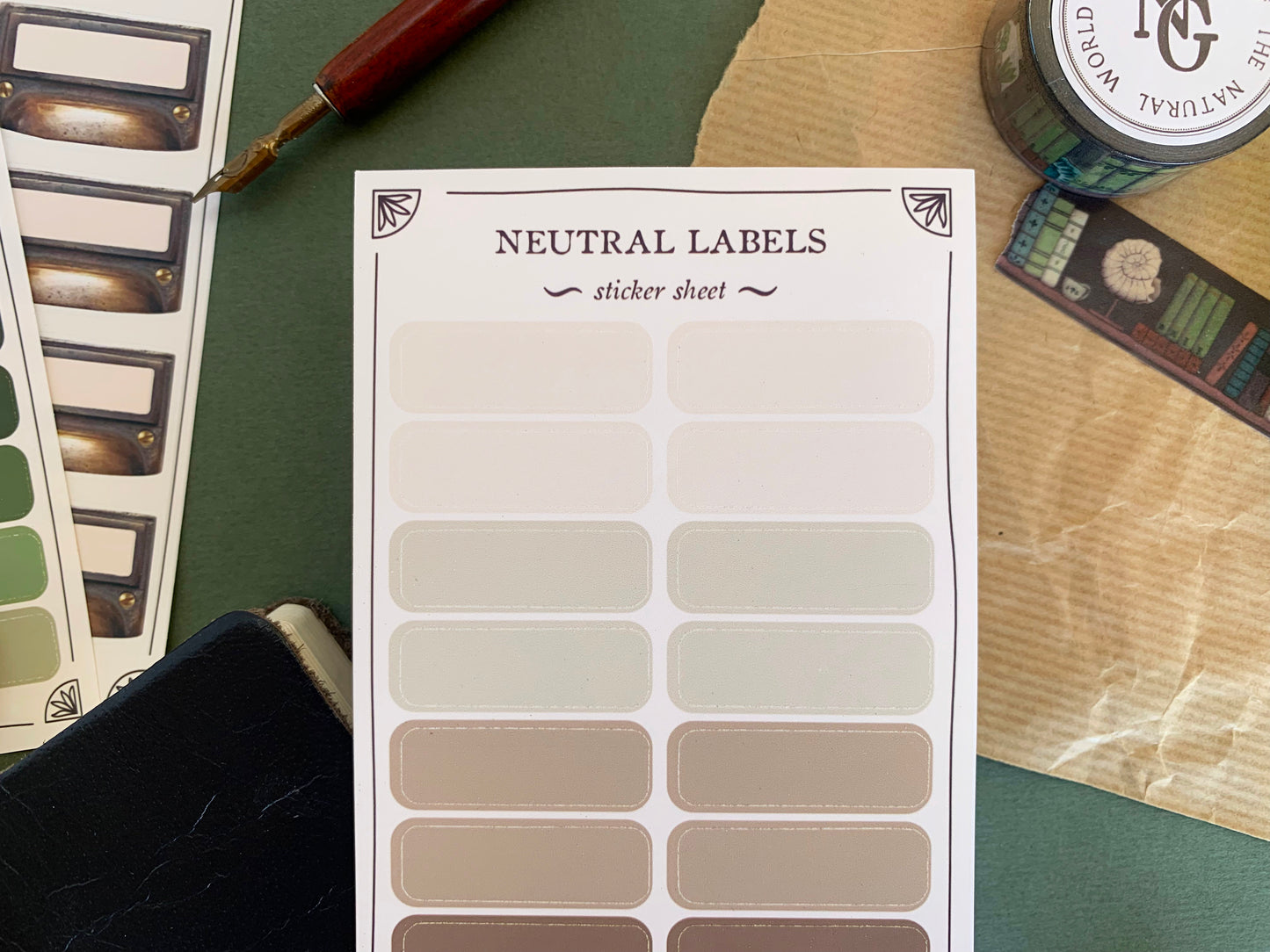 Neutral Label Sheet