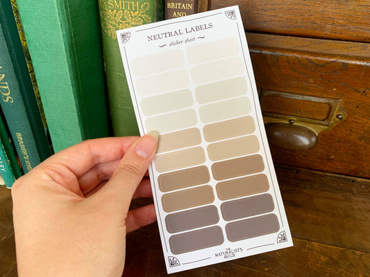 Neutral Label Sheet